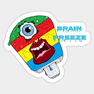 Brain Freeze Sticker